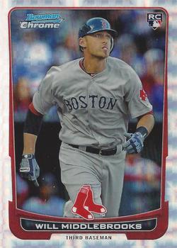 2012 Bowman Chrome - X-Fractors #189 Will Middlebrooks Front