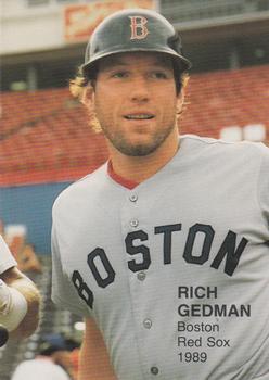 1989 Boston Red Sox Team Set (unlicensed) #12 Rich Gedman Front
