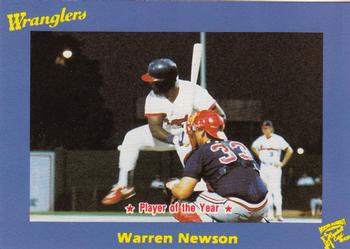 1989 Rock's Dugout Wichita Wranglers #12 Warren Newson Front