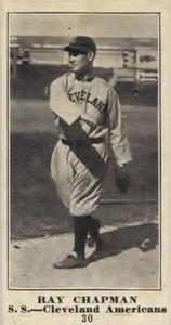 1916 Sporting News (M101-4) #30 Ray Chapman Front