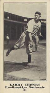 1916 Sporting News (M101-4) #31 Larry Cheney Front