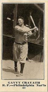 1916 Sporting News (M101-4) #40 Gavvy Cravath Front