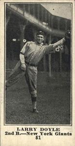 1916 Sporting News (M101-4) #51 Larry Doyle Front