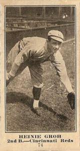 1916 Sporting News (M101-4) #74 Heinie Groh Front