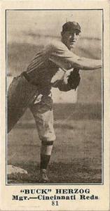 1916 Sporting News (M101-4) #81 Buck Herzog Front