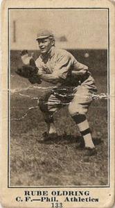 1916 Sporting News (M101-4) #133 Rube Oldring Front