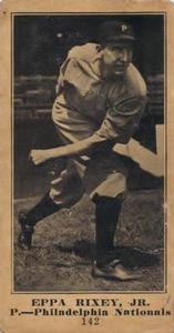 1916 Sporting News (M101-4) #142 Eppa Rixey Front