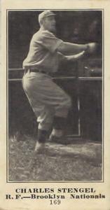 1916 Sporting News (M101-4) #169 Casey Stengel Front