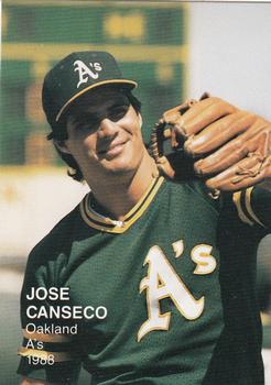 1988 Baseball's Best Series II (unlicensed) #3 Jose Canseco Front