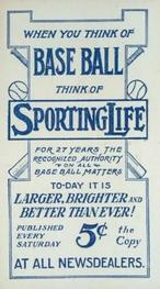 1910-11 Sporting Life M116 #NNO Heinie Zimmerman Back