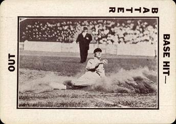 1913 National Game WG5 #NNO Sliding at plate, ump behind Front