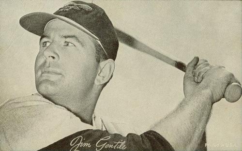 1947-66 Exhibits (W461) #NNO Jim Gentile Front