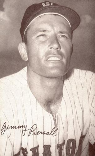 1947-66 Exhibits (W461) #NNO Jimmy Piersall Front