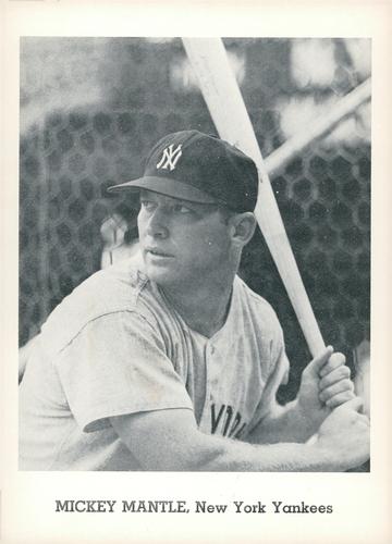 1962 Jay Publishing New York Yankees 5x7 Photos #NNO Mickey Mantle Front