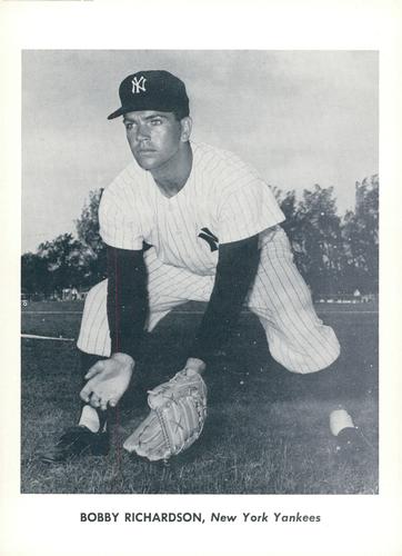 1962 Jay Publishing New York Yankees 5x7 Photos (Font Variation) #NNO Bobby Richardson Front