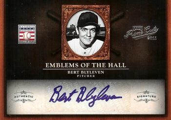 2011 Panini Prime Cuts - Emblems of the Hall Signatures #2 Bert Blyleven Front