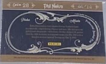2011 Panini Prime Cuts - Icons Materials Trios Signatures #28 Phil Niekro Back