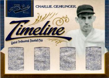 2011 Panini Prime Cuts - Timeline Quads Materials #14 Charlie Gehringer Front