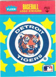 1986 Fleer Classic Miniatures - Logo Stickers (Stars) #NNO Detroit Tigers Front