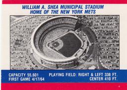 1988 Fleer Classic Miniatures - Logo Stickers (Stars) #NNO New York Mets Back