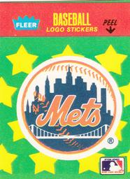 1988 Fleer Classic Miniatures - Logo Stickers (Stars) #NNO New York Mets Front