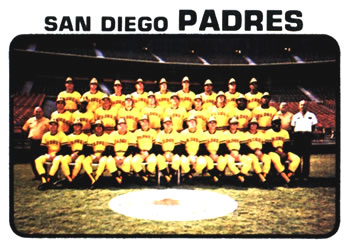 1973 Topps #316 San Diego Padres Front