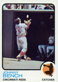 1973 Topps #380 Johnny Bench Front