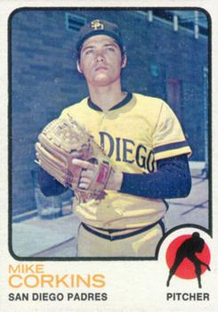 1973 Topps #461 Mike Corkins Front