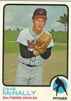1973 Topps #600 Dave McNally Front