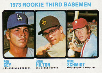 1973 Topps #615 Ron Cey / John Hilton / Mike Schmidt Front