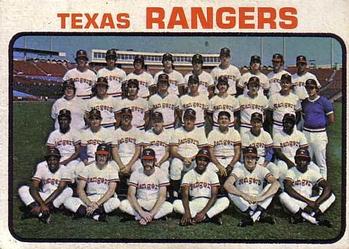 1973 Topps #7 Texas Rangers Front