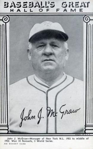 1948 Baseball's Great HOF Exhibits (W464) #NNO John McGraw Front