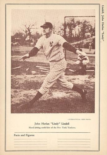 1946-49 Sports Exchange (W603) #3-5 Johnny Lindell Front
