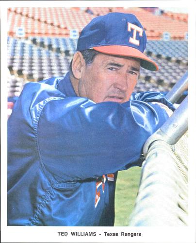 1972 Texas Rangers Color Picture Pack #NNO Ted Williams Front