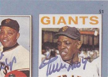 1984 Galasso Willie Mays #51 Willie Mays Back