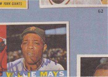 1984 Galasso Willie Mays #62 Willie Mays Back