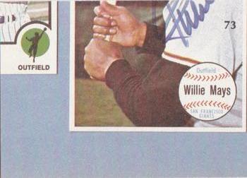 1984 Galasso Willie Mays #73 Willie Mays Back