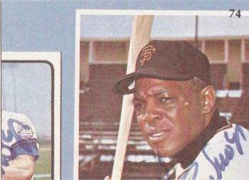 1984 Galasso Willie Mays #74 Willie Mays Back