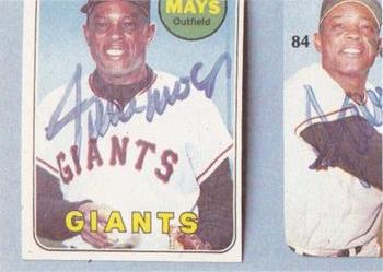 1984 Galasso Willie Mays #84 Willie Mays Back