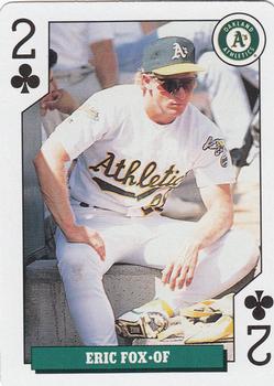 1992 Bicycle Rookies Playing Cards #2♣ Eric Fox Front