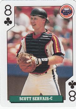 1992 Bicycle Rookies Playing Cards #8♣ Scott Servais Front