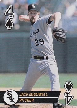 1994 Bicycle Aces Playing Cards #4♠ Jack McDowell Front