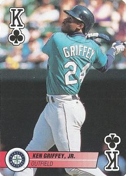 1995 Bicycle Aces Playing Cards #K♣ Ken Griffey Jr. Front