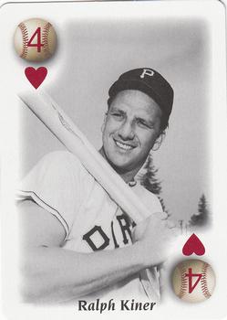 2000 U.S. Playing Card Co. All Century Team #4♥ Ralph Kiner Front
