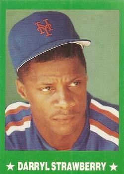1989 Pacific Cards & Comics Series II (unlicensed) #1 Darryl Strawberry Front