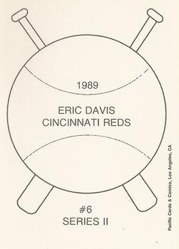 1989 Pacific Cards & Comics Series II (unlicensed) #6 Eric Davis Back