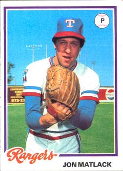 1978 Topps Burger King Texas Rangers #5 Jon Matlack Front
