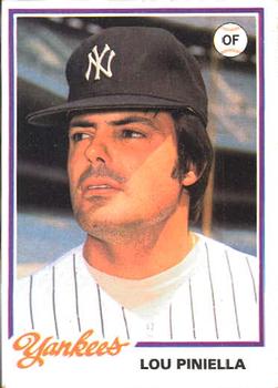 1978 Topps Burger King New York Yankees #18 Lou Piniella Front