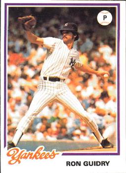 1978 Topps Burger King New York Yankees #4 Ron Guidry Front