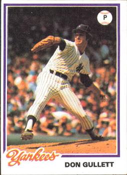 1978 Topps Burger King New York Yankees #8 Don Gullett Front
